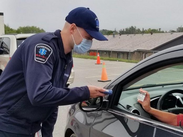 Peterborough's drive-through COVID-19 testing centre for people without symptoms will be located at Eastgate Memorial Park at 2150 Ashburnham Drive effective September 21, 2020. When visiting the testing centre, bring your Ontario Health Card and driver's license with you. (Photo courtesy of PRHC)