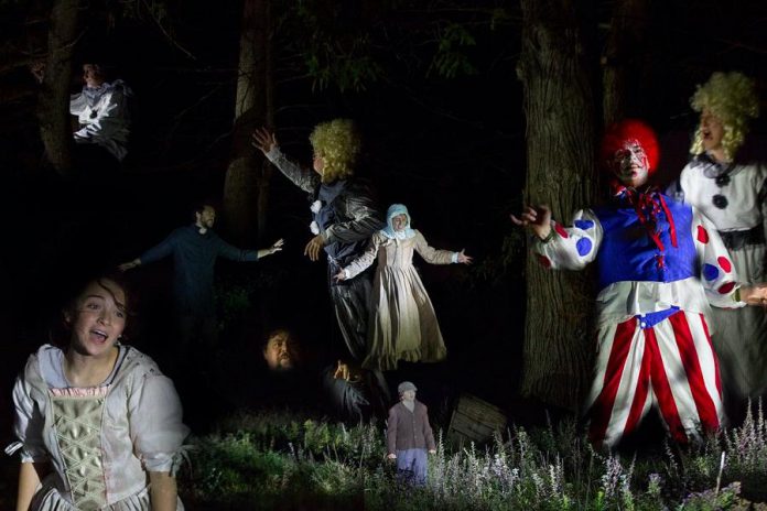 A compilation of photos from 4th Line Theatre's original outdoor production "Bedtime Stories and Other Horrifying Tales". The Halloween-themed show runs from October 20 to 30, 2020 at the Winslow Farm in Millbrook. (Photos: Wayne Eardley / Brookside Studio)