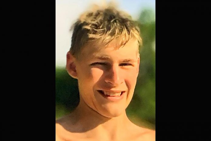 Police released this photo of 16-year-old Brock Beatty of Tweed on the evening of Sunday, October 11, 2020, after he had not returned from an ATV ride in the afternoon. Early on Thanksgiving Monday, searchers located Beatty and his crashed ATV on a trail. The seriously injured teenager died several hours after being transported to hospital.