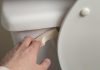 A toilet being flushed. (Stock photo)