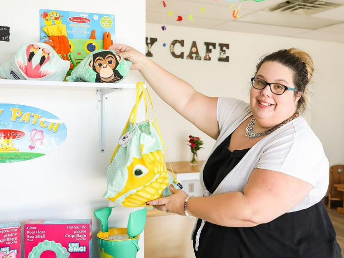 Sarah Susnar, co-owner of Lavender and Play Family Boutique and Studio in Peterborough, previously operated Play Café for five years in Peterborough. She has worked as an early childhood educator for nine years and recently added birth and postpartum doula to her wheelhouse. (Photo: Heather Doughty)