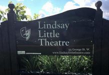 Like many live performance venues, Lindsay Little Theatre at 55 George Street West in Lindsay has not seen any box office revenues since the pandemic hit. To keep the doors open for the day when live theatre can resume, the community theatre group has been running as series of small fundraising campaigns in partnership with local businesses and charities. (Photo: Lindsay Little Theatre)