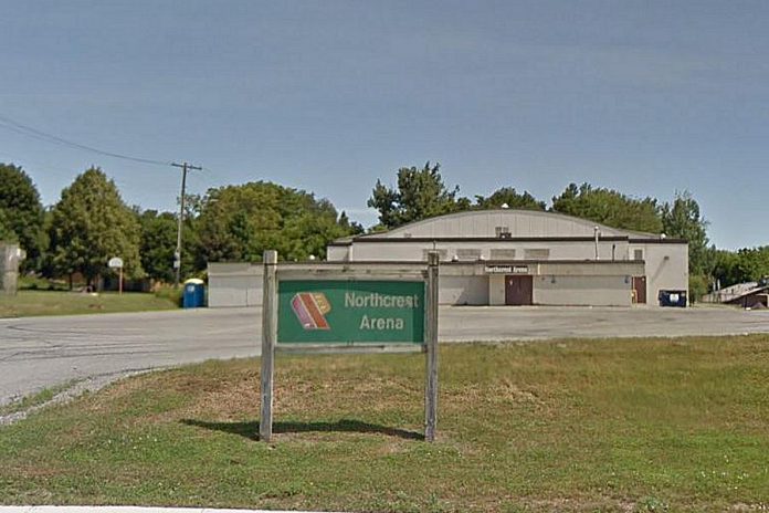 As of October 26, 2020, the Peterborough COVID-19 testing centre will be located inside Northcrest Arena at 100 Marina Boulevard. As drive-through testing will no longer be available, people with appointments will be asked to come inside the arena for their test. (Photo: Google Maps)