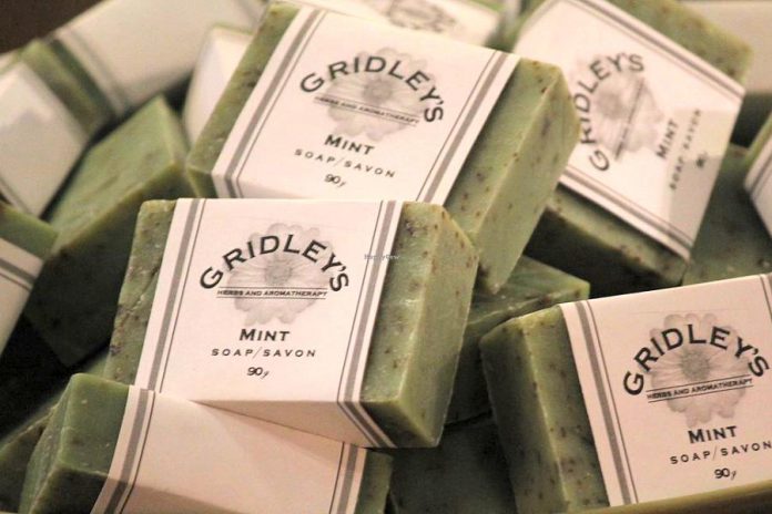 Gridley's Herbs and Aromatherapy in Woodville produces handmade soap and body care products. With craft shows and festivals cancelled during the pandemic, owner Michele Sauvé is expanding her online sales and in-store purchases to reach her local customers. (Photo: Gridley's Herbs and Aromatherapy)