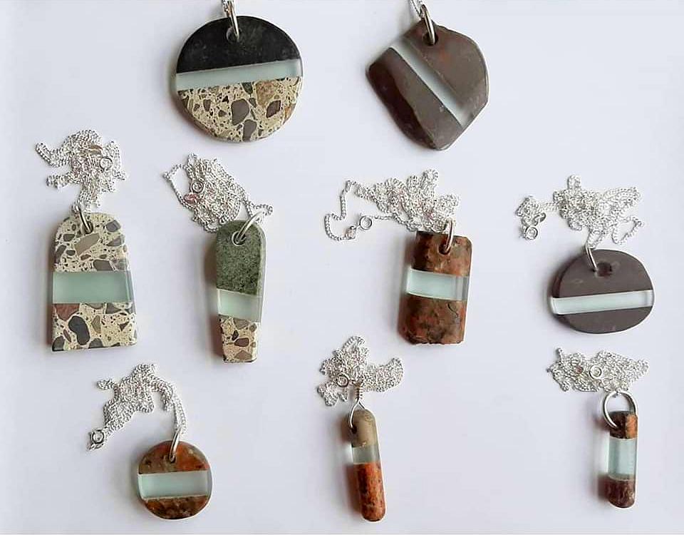 Artist Christy Haldane uses glass and stone to create functional and ...