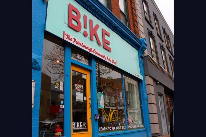 A fun and thoughtful way to support local and gift sustainably is to give experiences and access to resources instead of more stuff. For example, if you have a bike enthusiast on your list, gift them a membership to B!KE, the community bike shop in downtown Peterborough that is also now a registered charity. Besides supporting B!KE, a membership provides unlimited shop time for a year, access to a wide selection of inexpensive used parts, and more. (Photo: B!KE)