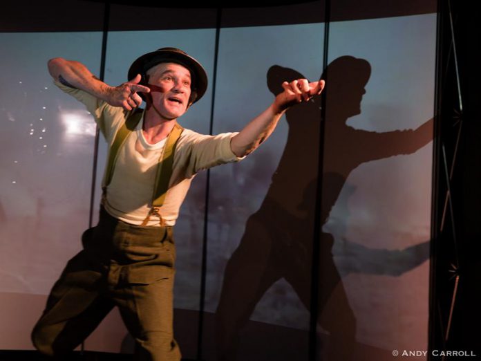 The Theatre On King artistic director Ryan Kerr performing in his 2018 one-man play "Unexploded Ordnance", directed by Kate Story, at The Theatre On King in downtown Peterborough. The Theatre On King has remained dark since the pandemic shut down live performance venues. (Photo: Andy Carroll)