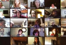 Some of the members of 100 Women Peterborough participating in a Zoom call on December 15, 2020, when they voted to donate member-raised funds to Community Counselling and Resource Centre in Peterborough. (Photo courtesy of 100 Women Peterborough)