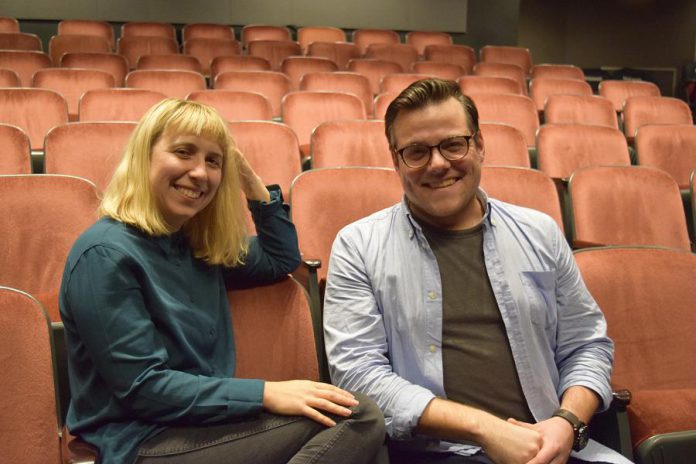 ReFrame Film Festival creative director Amy Siegel with festival director Jay Adams in 2019. Siegel joined ReFrame in 2018 and led programming for the successful 2019 festival, which took place just weeks before the pandemic arrived. (Photo courtesy of ReFrame)