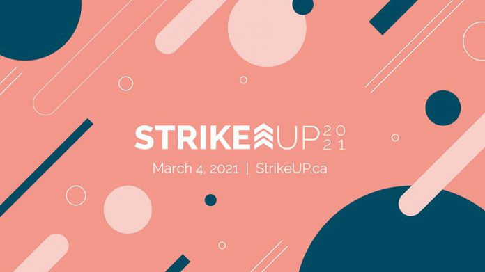 The free StrikeUP 2021 virtual conference runs from 8:30 a.m. to 2 p.m. on March 4, 2021. (Photo: StrikeUP / Facebook)