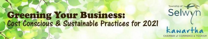 Selwyn Township and Kawartha Chamber present "Greening Your Business" sessions on January 13 and 19