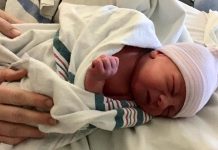 Corbin Alexander Zilney was born on 12:44 a.m. on January 1, 2021 at Peterborough Regional Health Centre. (Photo courtesy of PRHC)