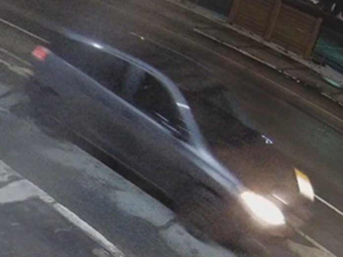 Police are seeking the owner or operator of this charcoal-grey four-door Toyota Matrix hatchback with black rims in the death of 40-year-old Corey Johnston on January 14, 2021 in Peterborough. (Police-supplied photo)