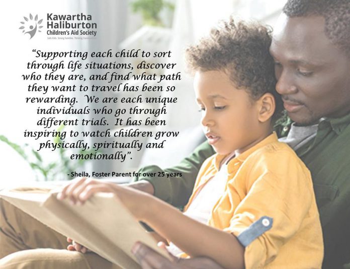 Foster parents share their reasons and experiences with fostering in the Kawartha-Haliburton Children's Aid Society's "Fostering Changes Futures" campaign, which aims to identify and train 10 new local foster families provide safe and nurturing homes for children and youth. (Graphic courtesy of the Kawartha-Haliburton Children's Aid Society)