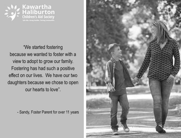 Foster parents share their reasons and experiences with fostering in the Kawartha-Haliburton Children's Aid Society's "Fostering Changes Futures" campaign, which aims to identify and train 10 new local foster families provide safe and nurturing homes for children and youth. (Graphic courtesy of the Kawartha-Haliburton Children's Aid Society)