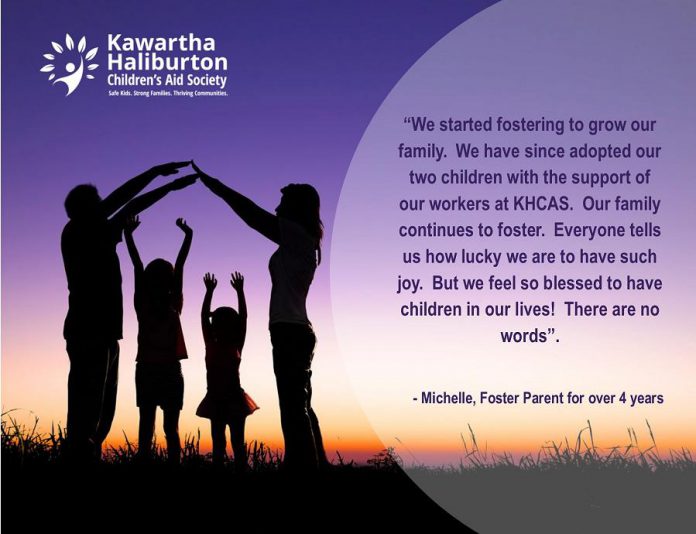 Foster parents share their reasons and experiences with fostering in the Kawartha-Haliburton Children's Aid Society's "Fostering Changes Futures" campaign, which aims to identify and train 10 new local foster families provide safe and nurturing homes for children and youth. (Graphic courtesy of the Kawartha-Haliburton Children's Aid Society)