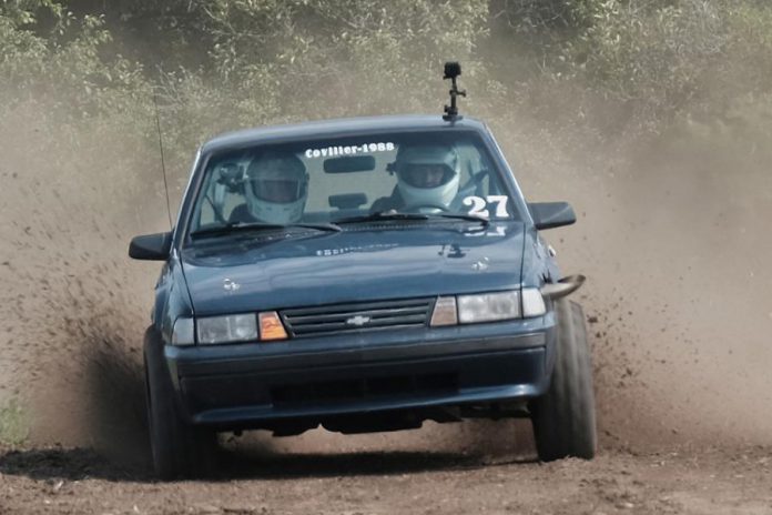 In June 2020, kawarthaNOW writer Paul Rellinger sold his 1988 Chevrolet Cavalier to Peterborough car-racing driver and filmmaker Jeremy Kelly for $150. Kelly and his three vehicle restoration and racing buff friends fixed up the car for a rally. They document the journey in episode five of "Cease & Desist", premiering on Facebook and YouTube on February 7, 2021. (Photo courtesy of Larry and Ben Strung / StrungFoto)