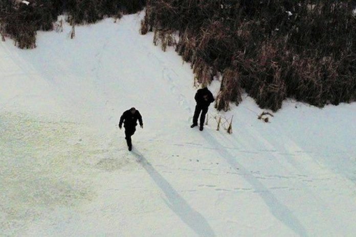 Kawartha Lakes police are thanking Lindsay resident Scott Moggach, who used his drone to help officers track down an elderly man thought to be in danger after walking on the ice of the Scugog River. (Photo: Scott Moggach)