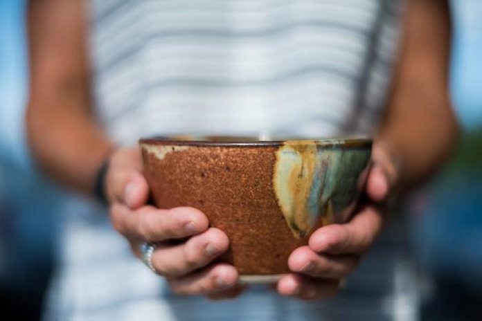 During the YWCA Empty Bowls fundraiser, running from March 12 to 14, 2021, you can book a 30-minute time slot to choose a handcrafted bowl at the Kawartha Potters Guild's Pottery Shop. For the $40 ticket price, you will also receive a coupon card with generous discounts from 18 participating restaurants. (Photo courtesy of YWCA Peterborough Haliburton)