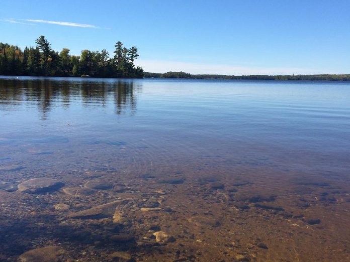 A sunny September day on Pigeon Lake, located within the traditional territory of the Michi Saagiig (Mississauga) Anishinaabek. Indigenous leadership is central to local action on the United Nations' sustainable development goals, two of which are Clean Water and Sanitation and Climate Action. (Photo: Gary Pritchard Jr.)