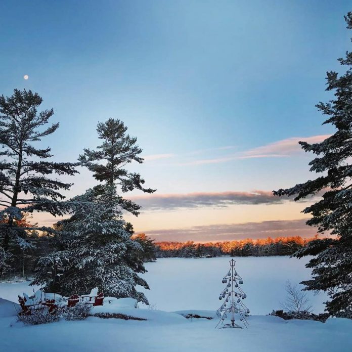 This photo by rcamp14 of fresh snow on Stoney Lake was our top post on Instagram in January 2021. (Photo: rcamp14 @rcamp14 / Instagram)