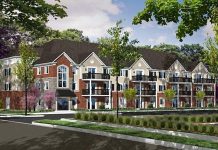 Artist's rendering of the completed rental housing development at 888 Whitefield Drive in Peterborough. The developer, Parkview Homes, has received $8.5 million in financing from the federal government for the project. (Illustration: Parkview Homes)