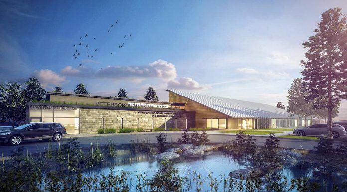 A rendering of the Peterborough Humane Society's new animal care centre.  In recognition of Cynthia Richards' $741,000 gift, the cat adoption program at the Peterborough Humane Society's new animal centre will be named the Cynthia Richards Cat Adoption Program. (Supplied graphic)