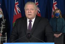 health minister Christine Elliott, and chief medical officer of health Dr. David Williams. (CPAC screenshot)