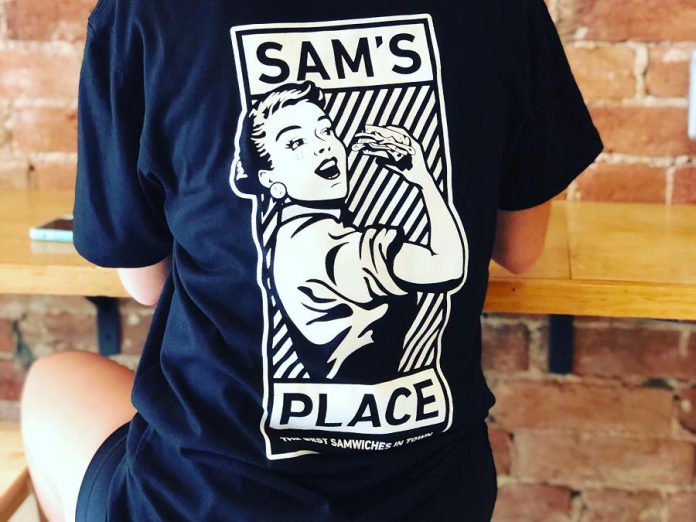 Sam Sayer opened Sam's Place in 2010 with her former business partner Dan Fitchko. In 2014, Sayer became the sole owner and, in March 2019, the restaurant underwent a small renovation and rebranding with a new logo and tagline - 'The Best Samwiches in Town'. (Photo courtesy of Sam's Place)