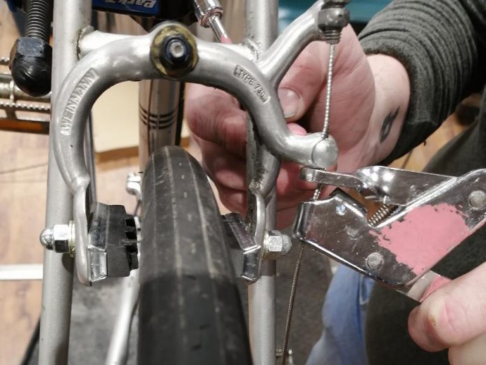 When you perform an 'ABC' quick check on your bike, you may discover you need to adjust the brakes among other things. If you are a DIYer, you can book an appointment at B!KE to use their workshop alongside their mechanic educators. Check their website for more information; membership is required. (Photo: B!KE Staff)