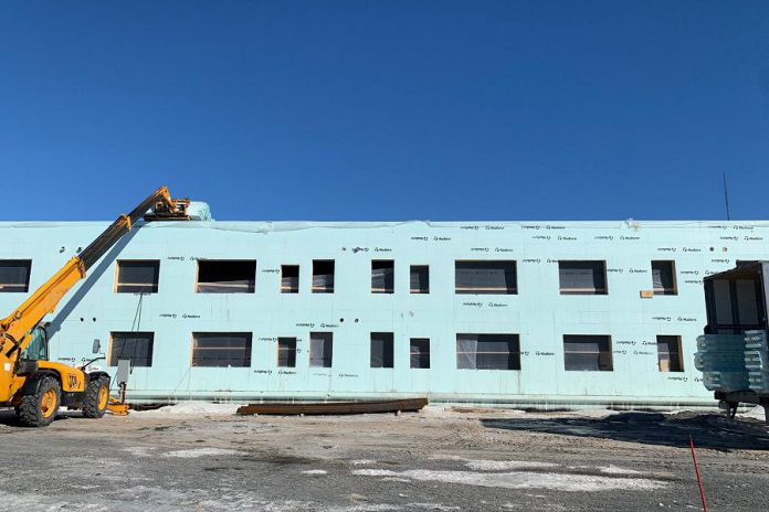 Although construction was delayed due to COVID-19, the Leahy's Lane condo development is on schedule to be completed by the end of 2021, for residents to move in at the beginning of 2022. (Photo courtesy of Habitat for Humanity Peterborough & Kawartha Region)