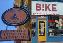 Pastry Peddler in Millbrook and B!KE: The Peterborough Community Bike Shop have been chosen by the Ontario By Bike network as the best bicycle-friendly businesses in the Kawarthas Northumberland tourism region.