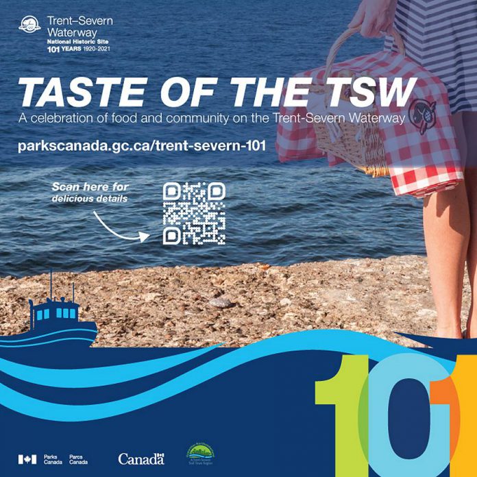 Parks Canada will provide local businesses participating in the new 'Taste of the TSW' initiative with this window cling. (Graphic courtesy of Parks Canada)