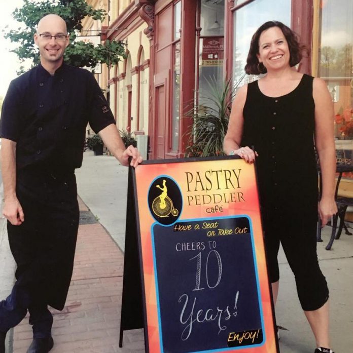 Pastry Peddler co-owners Colin Hall and Deanna Bell celebrated their 10th year in business in 2019. Since the pandemic hit in March 2020, they've been on a roller-coaster ride of managing through  COVID-19 restrictions that affect the way restaurants operate. (Photo courtesy of Pastry Peddler)