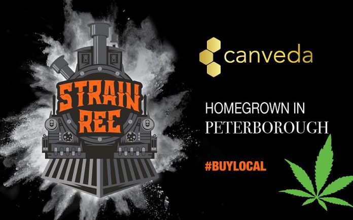 Peterborough medical cannabis producer  Canveda Inc. will be supplying a recreational cannabis brand called 'Strain Rec' to the Ontario Cannabis Store and, eventually, to local licensed cannabis stores. (Graphic: Canveda Inc.)
