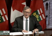 Ontario's chief medical officer of health Dr. David Williams speaking at a media briefing at Queen's Park on May 10, 2021. (CPAC screenshot)