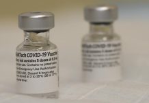 Vials of the Pfizer-BioNTech COVID-19 vaccine. (Photo: U.S. Secretary of Defense, CC BY 2.0 https://creativecommons.org/licenses/by/2.0, via Wikimedia Commons)