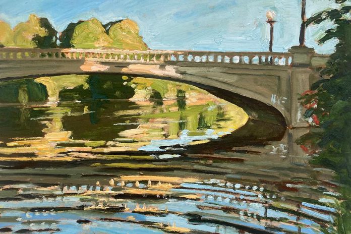 Detail from 'Inver Lea', a 2020 oil painting by John Climenhage, one of 43 artists participating in the 2021 Kawartha Autumn Studio Tour. Climenhage has been painting, teaching, and exhibiting throughout Canada and the U.S. since 1989. (Photo courtesy of Art Gallery of Peterborough)