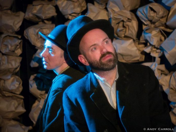 From Thursday, June 10 to Saturday, June 12, The Theatre On King in Peterborough is presenting 'Testing', a free 10-minute monologue written and performed live on Zoom by Dan Smith and directed by Kate Story. Pictured are Story and Smith at The Theatre on King during a May 2016 production of Samuel Beckett's 'Waiting for Godot'. (Photo: Andy Carroll)