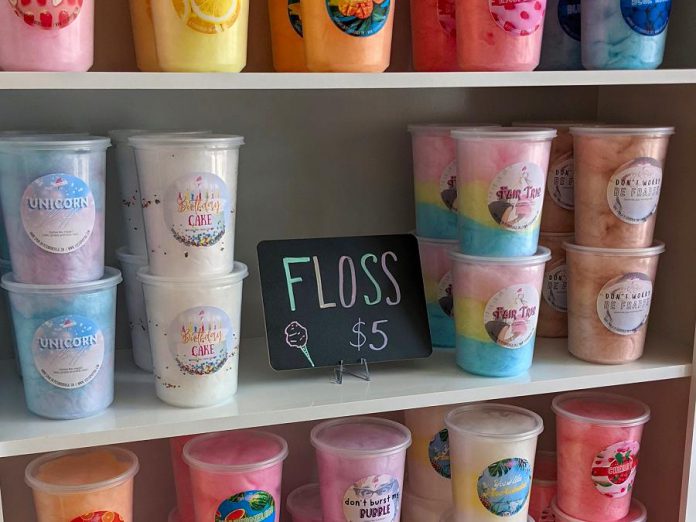 Flossophy makes over 30 flavours of candy floss. (Photo: Danielle McIver)