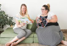 After having to shut down because of the pandemic, Play Cafe owner Sarah Susnar (right) partnered with Sonja Martin (left) in fall 2020 to rebrand and expand Play Cafe as Lavender and Play, a family boutique and studio that doesn't rely on groups of children for its revenue. The Ontario government has denied Lavender and Play's application for the Ontario Small Business Support Grant because it considers it to be a different business than Play Cafe for the grant's revenue eligibility criteria. (Photo: Lavendar and Play)