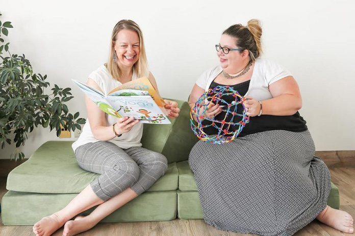 After having to shut down because of the pandemic, Play Cafe owner Sarah Susnar (right) partnered with Sonja Martin (left) in fall 2020 to rebrand and expand Play Cafe as Lavender and Play, a family boutique and studio that doesn't rely on groups of children for its revenue. The Ontario government has denied Lavender and Play's application for the Ontario Small Business Support Grant because it considers it to be a different business than Play Cafe for the grant's revenue eligibility criteria. (Photo: Lavendar and Play)