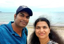 Gayathri Rajan (right) first came to Canada from India in 2014 with her husband Prabhakar (left) along with their then five-year-old son Sandeep, and had their second child Vetri while living in Canada. Gayathri, who says she felt at home in Canada after only a month, has been sharing her authentic Indian food recipes on her YouTube channel and has since expanded her recipes to include food from other countries including Canada. (Photo: Prabhakar Rajan)