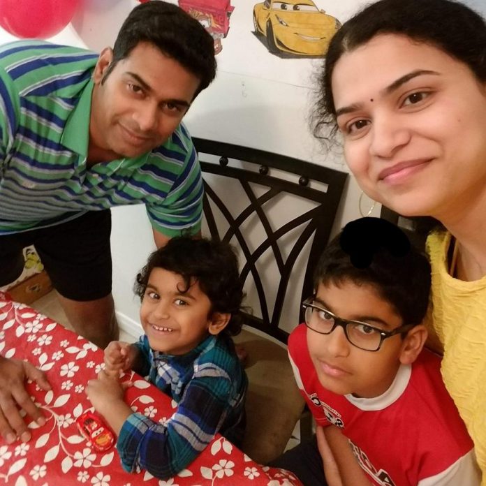 The Rajan family: Prabhakar, Verti, Sandeep, and Gayathri.  Sandeep, who was born in India, and Verti, who was born in Canada, both love living in Canada. Vetri attends daycare at the New Canadians Centre Peterborough. (Photo courtesy of Gayathri Rajan)