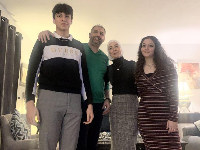 The Mahfouz family today: Abdullah, Imad, Nerveen, and Zeina. (Photo courtesy of the Mahfouz family)