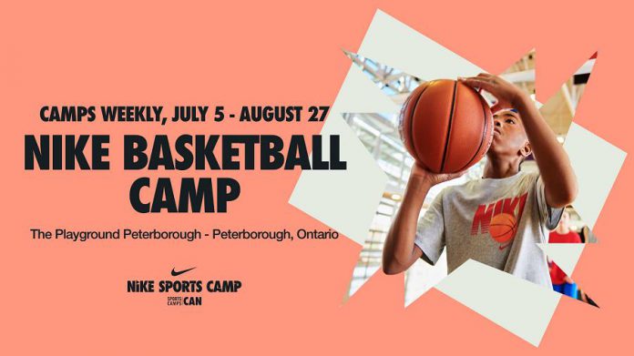 The Nike basketball camps run weekly from July 5 to August 27 at Playground East Peterborough near Fowlers Corners. (Supplied graphic)