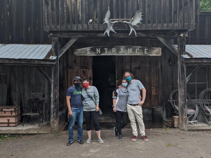 Satisfied customers at Escape Maze Peterborough, where the indoor escape rooms are now open again with COVID-19 safety protocols in place. (Photo courtesy of Escape Maze Peterborough)