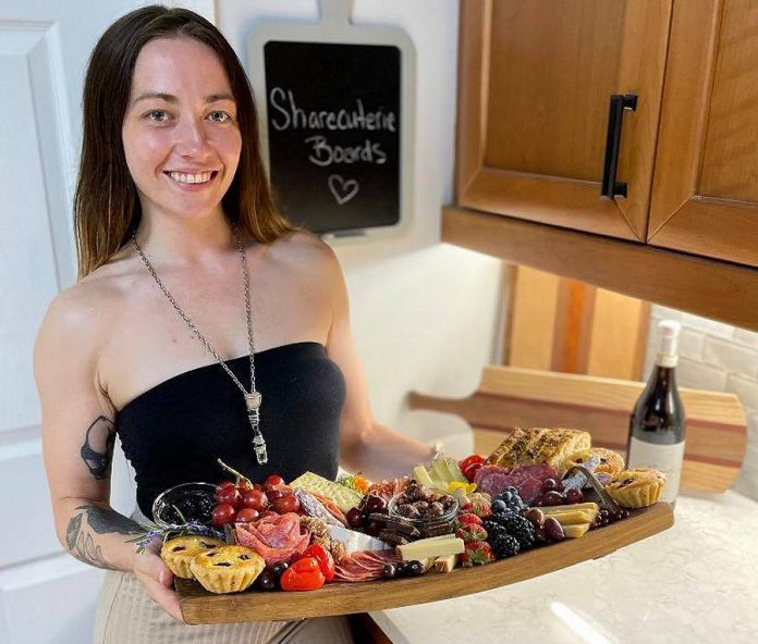 Victoria Seguin, owner of Sharecuterie Boards, assembles and delivers beautiful charcuterie boards. (Photo: Laura Elliot and Linda Seguin)