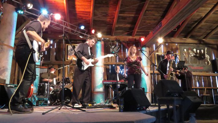 Groove Authority during their performance for season three of Live! At The Barn You can watch the band's performance on YouTube on October 1, 2021. (Photo courtesy of Andy and Linda Tough)