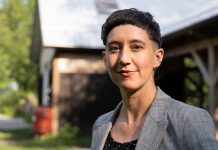 Tegan Moss, pictured at GreenUP Ecology Park, is the new executive director of Peterborough GreenUP effective September 7, 2021. (Photo: Tanner Paré)